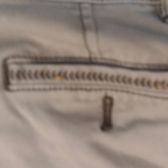 Anthropologie Khaki Tan Jean Shorts - Picture 5 of 6